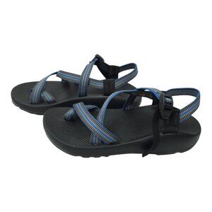 Chaco Sport Z1 Sandals Mens Size 12 Hiking Toe Loop Blue Vibram Sole Buckle